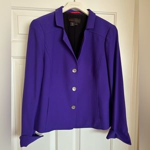 Beautiful Nina McLemore blazer, plum. Sz 14.